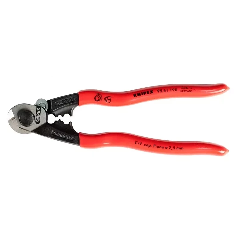KN-9561190 Кусачки Knipex для кабелей и канатов (9561, 190мм) (тросокусы) KN-9561190 Кусачки Knipex для кабелей и канатов (9561, 190мм) (тросокусы)