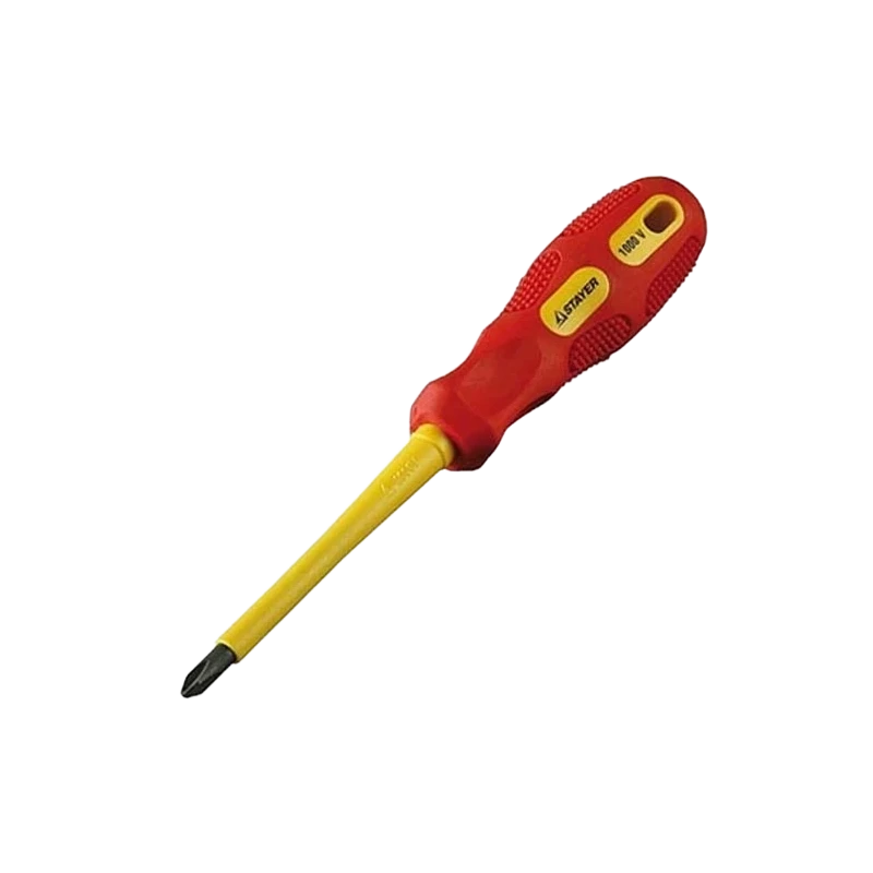 Отвертка STAYER PH N0 3.0х60х150 крестообразная (до 1000В) Отвертка STAYER PH N0 3.0х60х150 крестообразная (до 1000В)