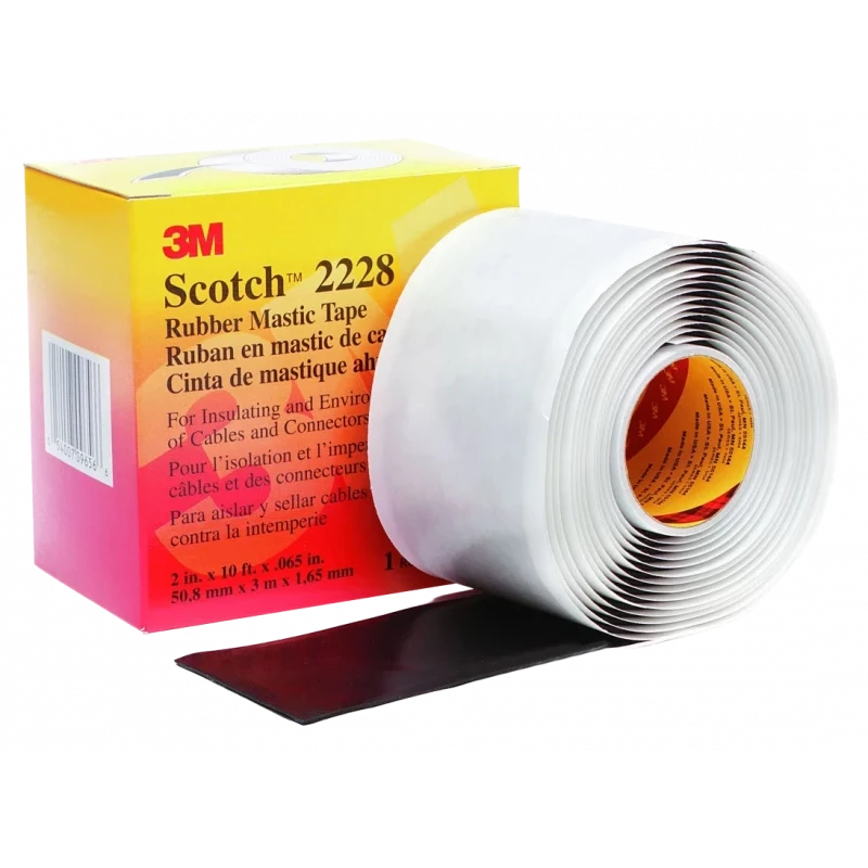 7000005986 Scotch 2228, резиново-мастичная электроизоляционная лента, 50мм х 3м 7000005986 Scotch 2228, резиново-мастичная электроизоляционная лента, 50мм х 3м