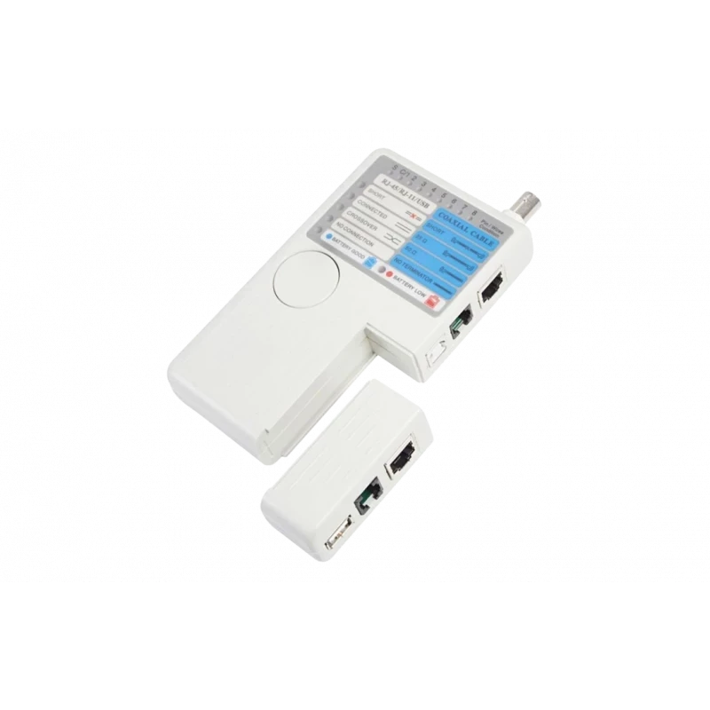 12-1003 Тестер кабеля универсальный 5 в 1 RJ-45+RJ-11+1394+USB+BNC 3468 REXANT 12-1003 Тестер кабеля универсальный 5 в 1 RJ-45+RJ-11+1394+USB+BNC 3468 REXANT