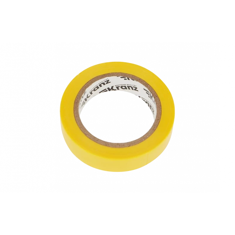 KR-09-2002 Изолента ПВХ KRANZ 0.13х15 мм, 10 м, желтая упаковка 10 роликов KR-09-2002 Изолента ПВХ KRANZ 0.13х15 мм, 10 м, желтая упаковка 10 роликов