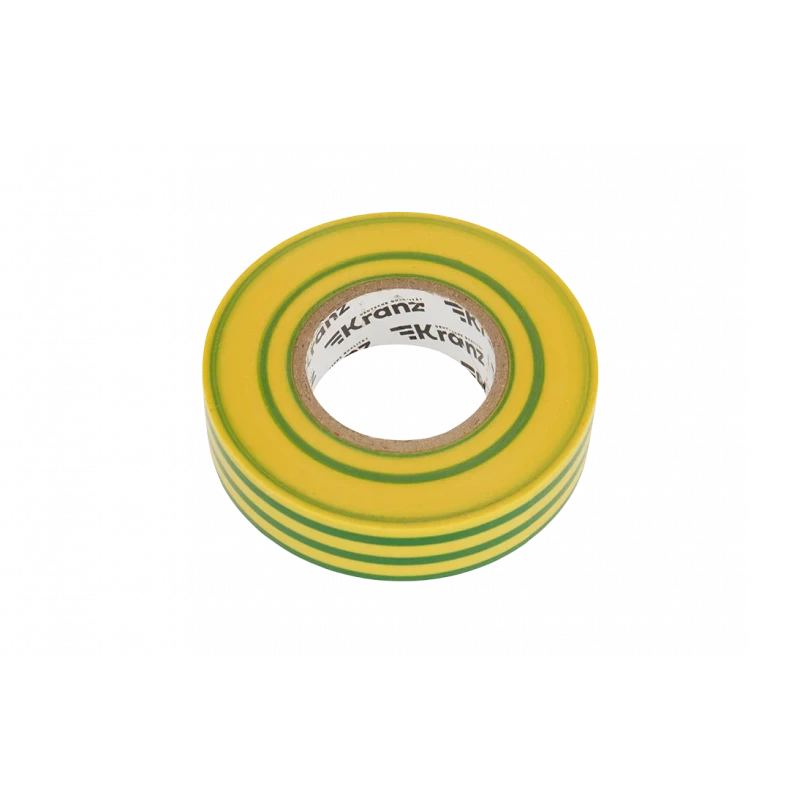 KR-09-2807 Изолента ПВХ KRANZ профессиональная, 0.18х19 мм, 20 м, желто-зеленая упаковка 10 роликов KR-09-2807 Изолента ПВХ KRANZ профессиональная, 0.18х19 мм, 20 м, желто-зеленая упаковка 10 роликов