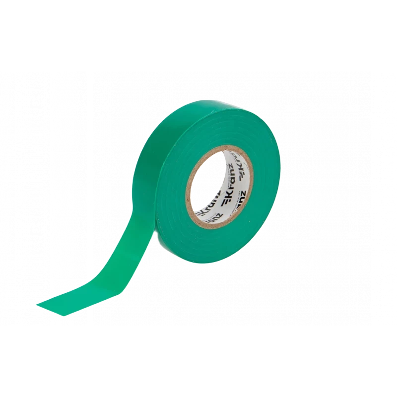 KR-09-2803 Изолента ПВХ KRANZ профессиональная, 0.18х19 мм, 20 м, зеленая упаковка 10 роликов KR-09-2803 Изолента ПВХ KRANZ профессиональная, 0.18х19 мм, 20 м, зеленая упаковка 10 роликов