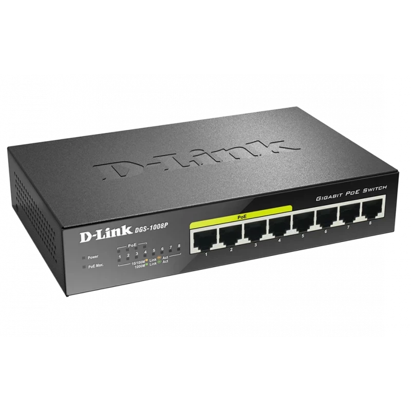 Коммутатор D-Link DGS-1008P Коммутатор D-Link DGS-1008P