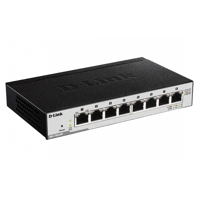 Коммутатор D-Link DGS-1100-08P/B1A Коммутатор D-Link DGS-1100-08P/B1A