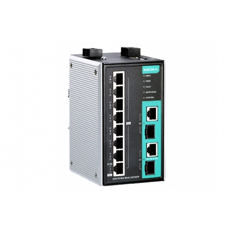 Коммутатор Moxa EDS-P510A-8PoE-2GTXSFP-T Коммутатор Moxa EDS-P510A-8PoE-2GTXSFP-T