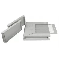 Шкаф телекоммуникационный настенный разборный 19”,6U(600x350), ШТ-НСр-6U-600-350-П дверь перфорированная ССД