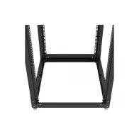 Стойка телекоммуникационная двухрамная открытая СТ-49U-800-2М-Э-Ч черная 9005