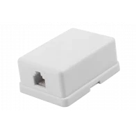 03-0001 Розетка телефонная RJ-14 6P4C открытой проводки 03-0001 Розетка телефонная RJ-14 6P4C открытой проводки