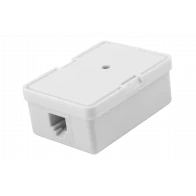 03-0001 Розетка телефонная RJ-14 6P4C открытой проводки 03-0001 Розетка телефонная RJ-14 6P4C открытой проводки