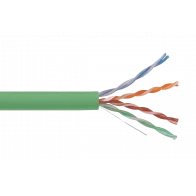 LC1-C5E04-122 ITK Кабель связи витая пара U/UTP, кат.5E 4x2х24AWG solid, LSZH нг(А)-HFLTx, 305м, зеленый