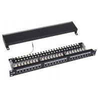 PP24-1UC6S-D05 ITK 1U патч-панель кат.6 STP, 24 порта (Dual), с кабельным органайзером