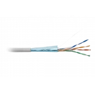 42052 Hyperline FUTP4-C5E-S24-IN-PVC-GY-305 (305 м) Кабель витая пара, экранированная F/UTP, категория 5e, 4 пары (24 AWG), одножильный (solid), экран 42052 Hyperline FUTP4-C5E-S24-IN-PVC-GY-305 (305 м) Кабель витая пара, экранированная F/UTP, категория 5e, 4 пары (24 AWG), одножильный (solid), экран
