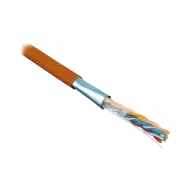 45528 Hyperline FUTP4-C5E-S24-IN-LSZH-OR-305 (305 м) Кабель витая пара F/UTP, категория 5e, 4 пары (24 AWG), одножильный(solid), экран-фольга, LSZH, н 45528 Hyperline FUTP4-C5E-S24-IN-LSZH-OR-305 (305 м) Кабель витая пара F/UTP, категория 5e, 4 пары (24 AWG), одножильный(solid), экран-фольга, LSZH, н