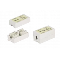 23533 Hyperline CA-IDC-C5e-WH Проходной адаптер (coupler), Dual IDC, категория 5e, 4 пары