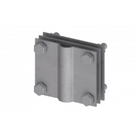 NG3116INOX Соединитель стержень/полоса, 80х70 мм, INOX