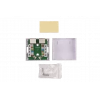 WRline WR-WS-8P8C-C5E-SH-2 Розетка компьютерная RJ-45, категория 5e, экранированная, двойная, внешняя, Dual IDC, цвет белый WRline WR-WS-8P8C-C5E-SH-2 Розетка компьютерная RJ-45, категория 5e, экранированная, двойная, внешняя, Dual IDC, цвет белый
