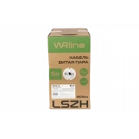 WRline WR-UTP-4P-C5E-L-LSZH-GY Кабель витая пара, неэкранированный U/UTP, категория 5e, 4 пары (0.48 мм), одножильный, внутренний, LSZH, нг(A)-HF, серый, 305 м WRline WR-UTP-4P-C5E-L-LSZH-GY Кабель витая пара, неэкранированный U/UTP, категория 5e, 4 пары (0.48 мм), одножильный, внутренний, LSZH, нг(A)-HF, серый, 305 м