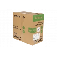 WRline WR-UTP-4P-C5E-L-PVC-GY Кабель витая пара, неэкранированный U/UTP, категория 5e, 4 пары (0,48 мм), одножильный, внутренний, PVC нг(А)-LS, серый, 305 м WRline WR-UTP-4P-C5E-L-PVC-GY Кабель витая пара, неэкранированный U/UTP, категория 5e, 4 пары (0,48 мм), одножильный, внутренний, PVC нг(А)-LS, серый, 305 м