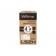WRline WR-FTP-4P-C5E-LSZH-GY Кабель витая пара, экранированный F/UTP, категория 5e, 4 пары (0,50 мм), одножильный, внутренний, LSZH, нг(A)-HF, серый, 305 м WRline WR-FTP-4P-C5E-LSZH-GY Кабель витая пара, экранированный F/UTP, категория 5e, 4 пары (0,50 мм), одножильный, внутренний, LSZH, нг(A)-HF, серый, 305 м