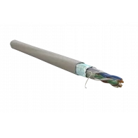WRline WR-FTP-4P-C5E-PVC-GY Кабель витая пара, экранированный F/UTP, категория 5e, 4 пары (0,50 мм), одножильный, внутренний, PVC нг(А)-LS, серый, 305 м WRline WR-FTP-4P-C5E-PVC-GY Кабель витая пара, экранированный F/UTP, категория 5e, 4 пары (0,50 мм), одножильный, внутренний, PVC нг(А)-LS, серый, 305 м