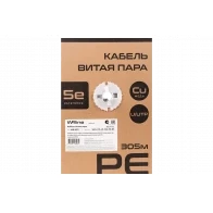 WRline WR-UTP-4P-C5E-PE-BK Кабель витая пара, неэкранированный U/UTP, категория 5e, 4 пары (0,50 мм), одножильный, внешний, PE, черный, 305 м WRline WR-UTP-4P-C5E-PE-BK Кабель витая пара, неэкранированный U/UTP, категория 5e, 4 пары (0,50 мм), одножильный, внешний, PE, черный, 305 м