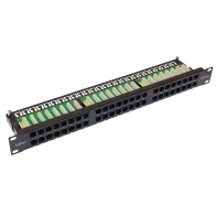 10-0406 SUPRLAN Патч-панель высокой плотности 19'. 48 портов RJ-45. UTP. Cat.5e. 1U 